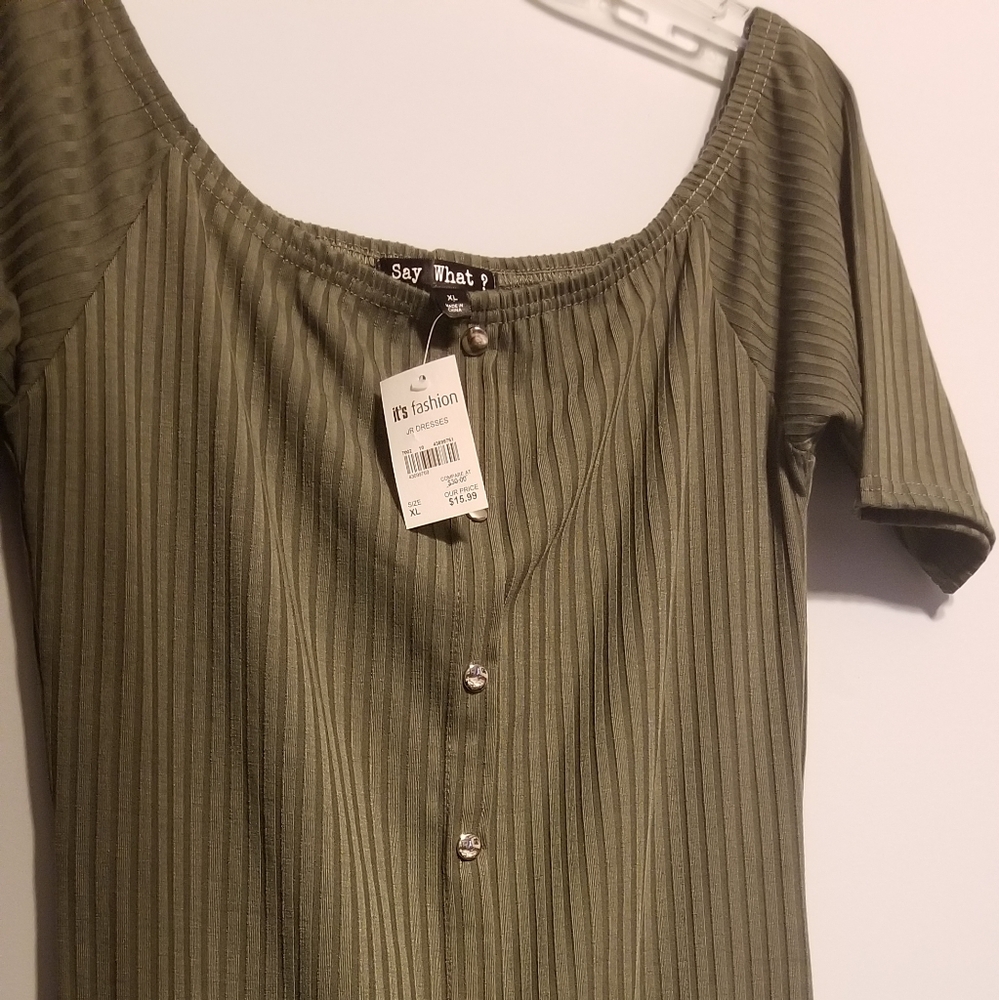 It's Fashion Sage Green Dress